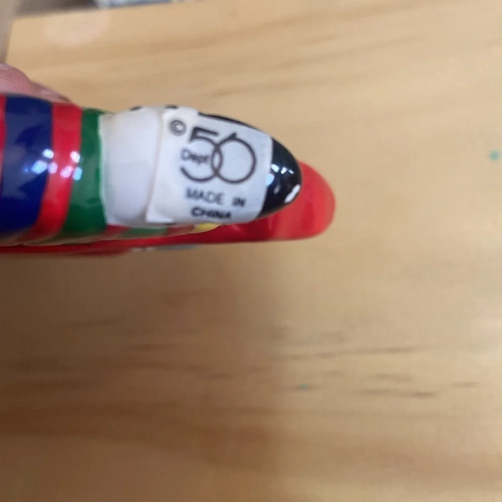Vintage department 56 flat snowman ornament T29